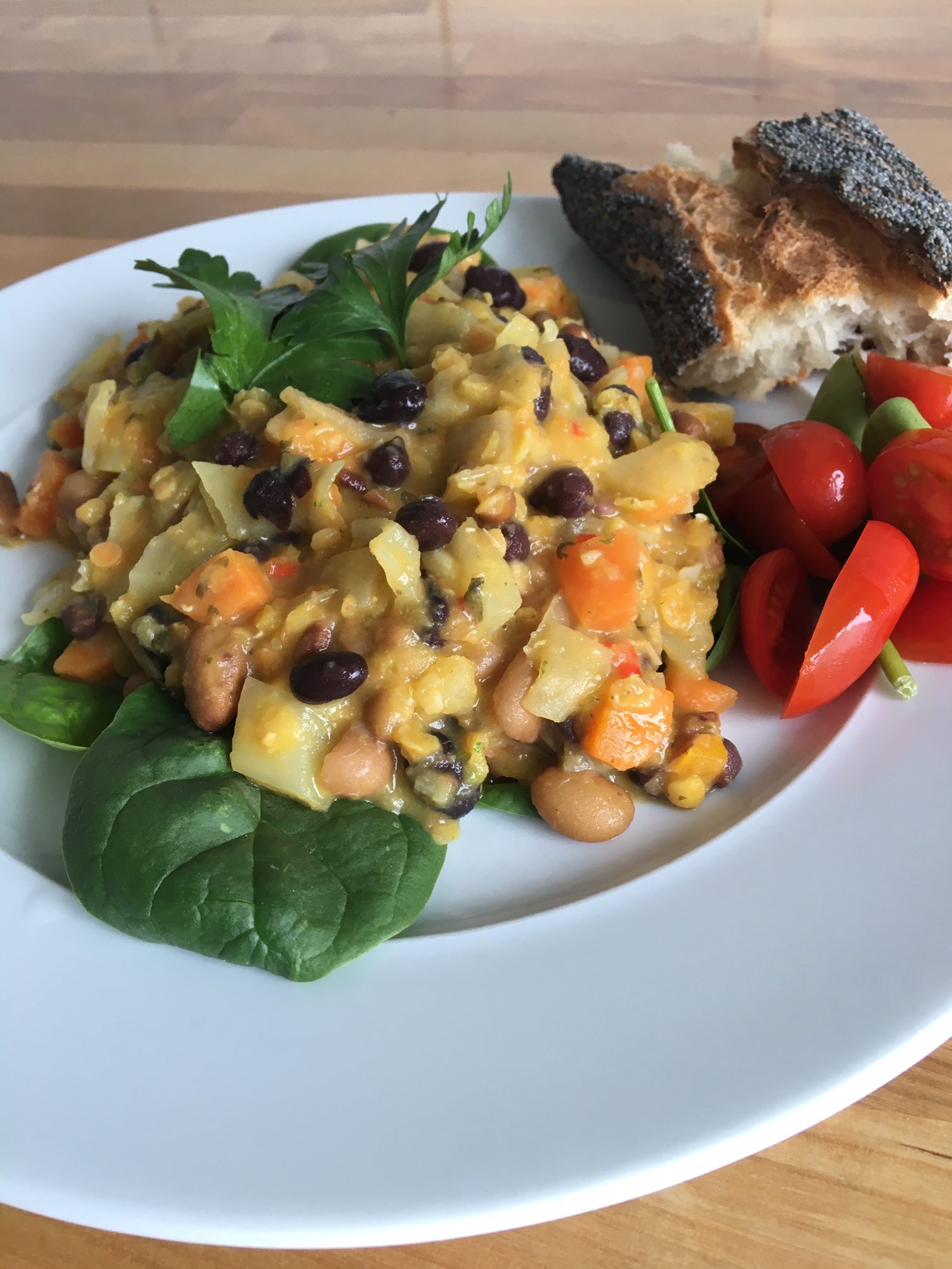 Vegetarisk chiligryta