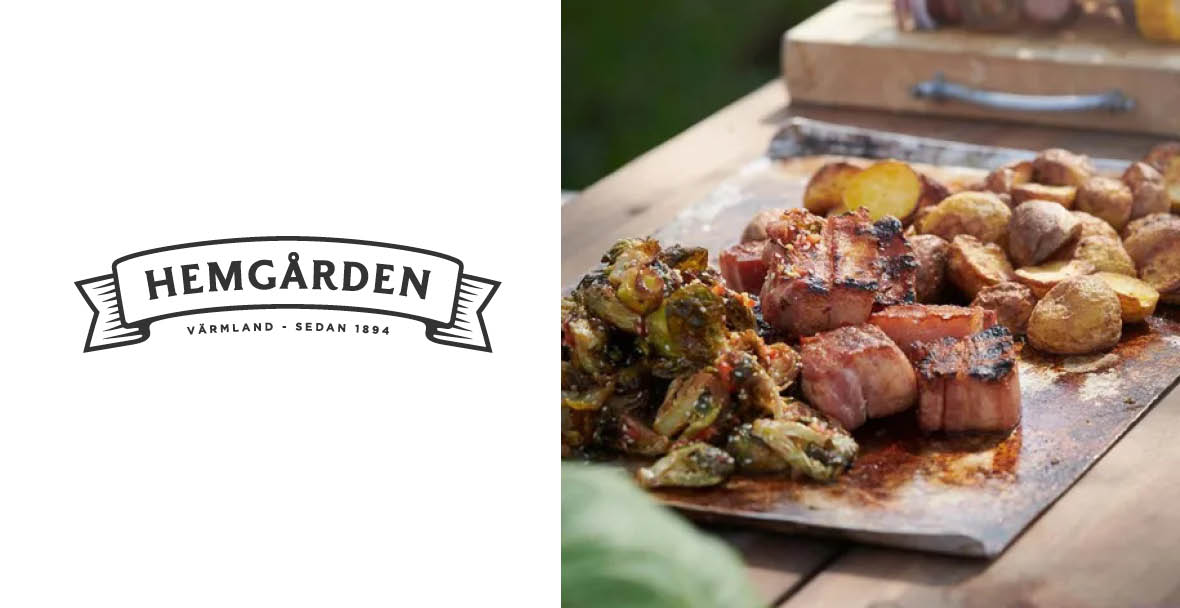 Långbakat sidfläsk från Hemgården med ugnsrostade rotsaker samt krispig marinerad brysselkål